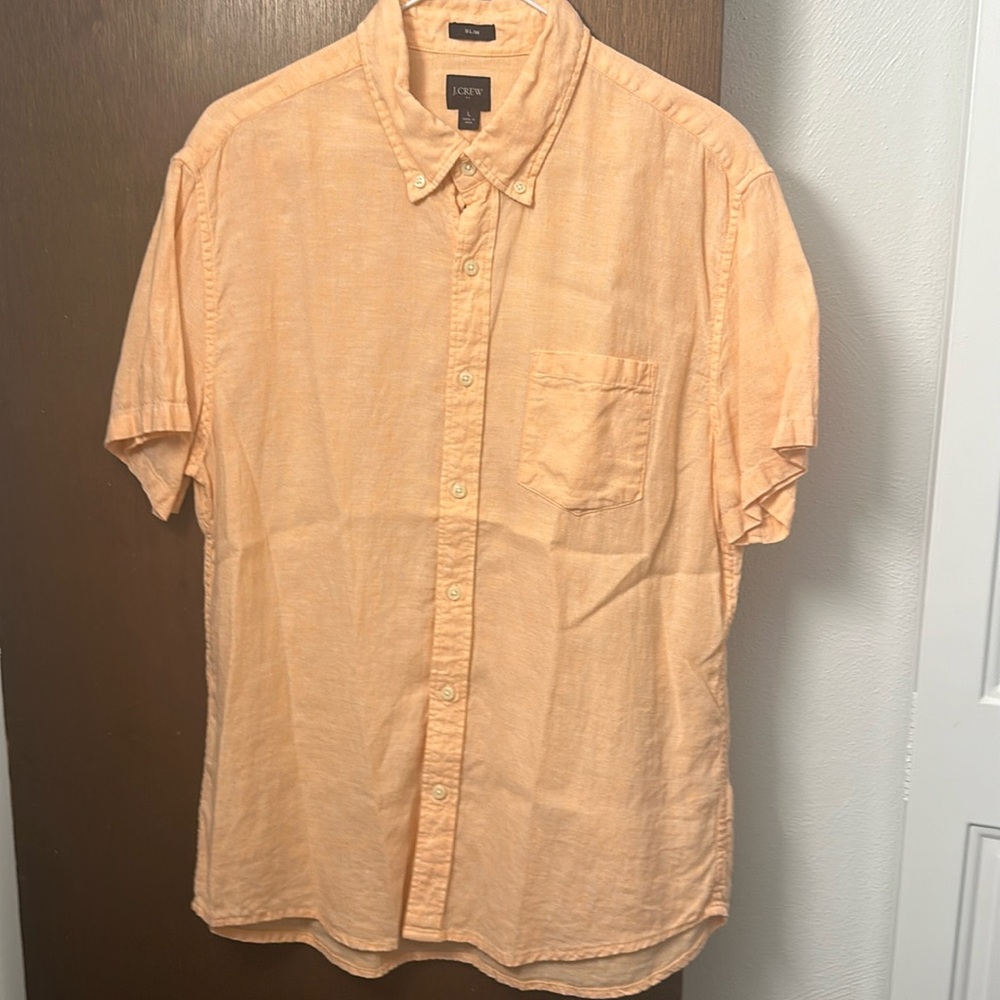slim linen shirt